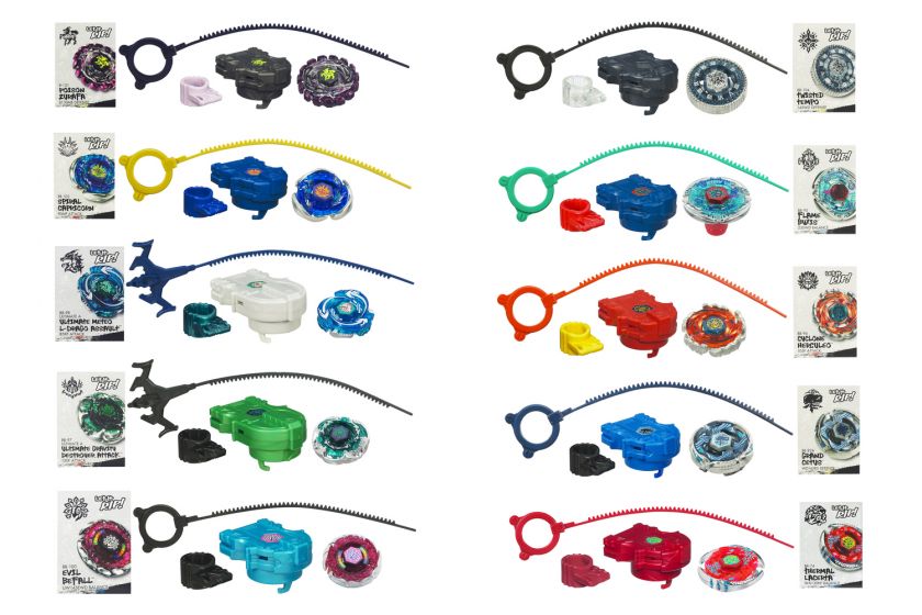 Beyblade Metal Fusion Masters Battle Top W2 12 Set Of 10 *New*  