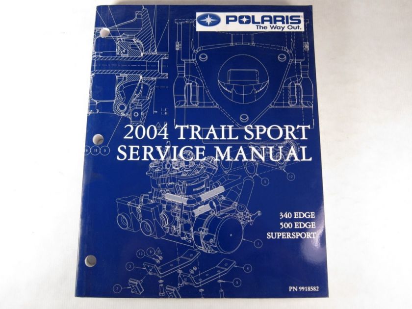 2004 Polaris Snowmobile Service Manual Trail Sport Edge  