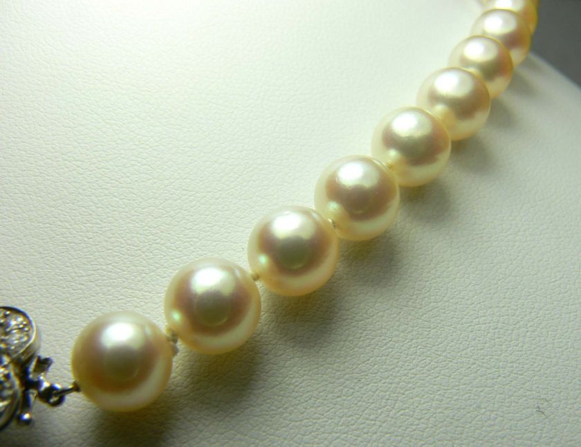 0tcw EyeCatching Natural Pearl, Emerald & Diamond Shamrock Necklace 