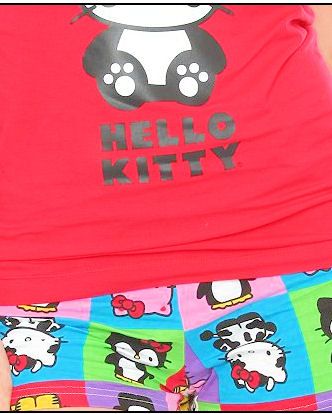 HELLO KITTY~RED PANDA ANIMAL CAMI TANK BOOTY SHORTS SET  