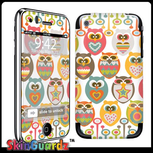Owl Decal Skin Sticker Cover IPHONE 3G 3GS Case  