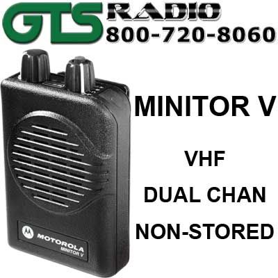 NEW MOTOROLA MINITOR V 2CH NSV VHF FIRE EMT PAGER F2  