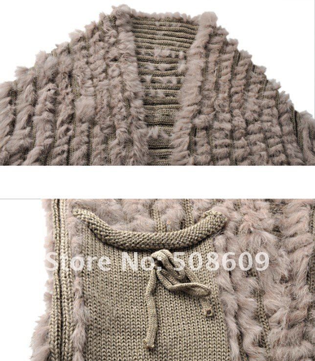   Knitted Vest Coat Jacket Shawl Fashion with pockets Spring Vest  