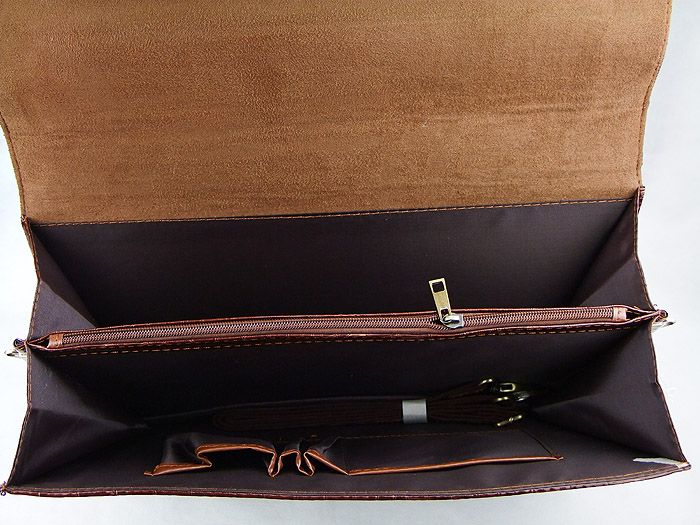   leather hand bag crocodilian alligator head briefcase briefcase 73