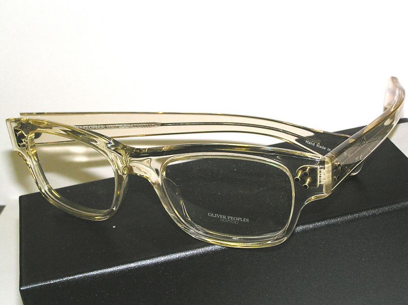 OLIVER PEOPLES ALBERT J 48 50 BUFF FRAME EYEGLASSES RX  