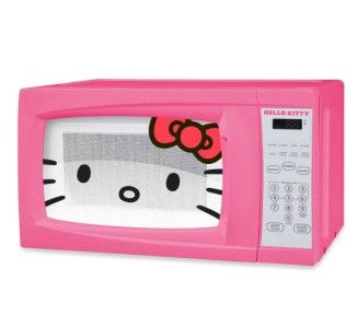 NEW Hello Kitty 0.7 Cubic Feet 700 Watt Preprogrammable Microwave MW 