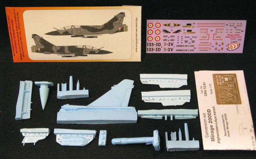 Olimp Resin 1/72 MIRAGE 2000D AFGHANISTAN LIBYA Conversion Set  