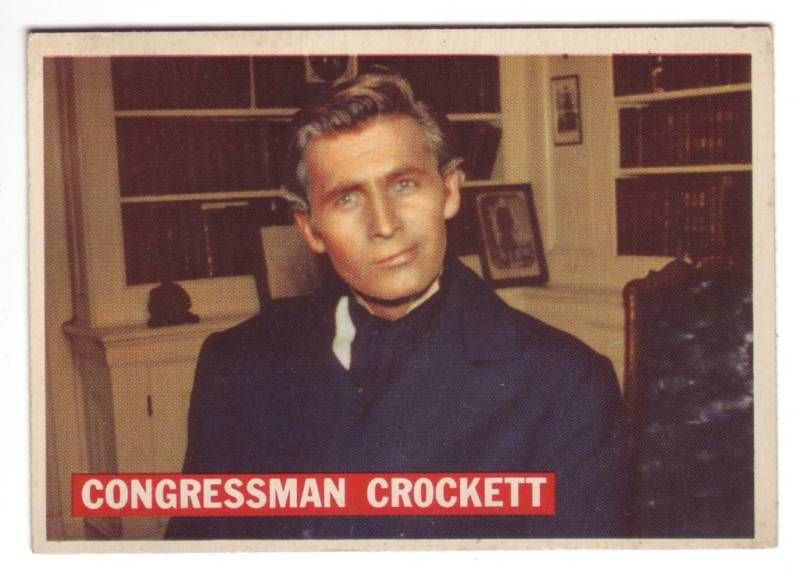 1956 Topps DAVY CROCKETT #43 Congressman Orange ex  